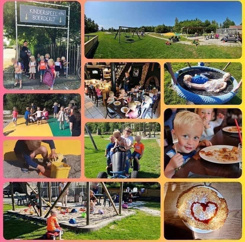 Pipowagens Bij Pannenkoekenrestaurant & Camping De Koppenjan 'Een Uniek Verblijf Met Kinderspeelboerderij' Jubbega-Schurega Esterno foto